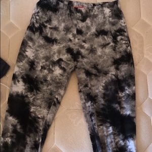 Black, White, and Grey Flare-out Pants